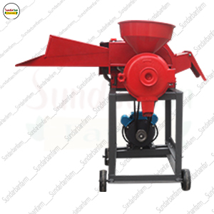 Grass cutting and corn grinding machine